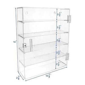 High-quality 4 Removable <strong>Shelves</strong> Acrylic Tower Display Case Showcase with Door for Diecast Models, <strong>Collectibles</strong> - Product Image 5