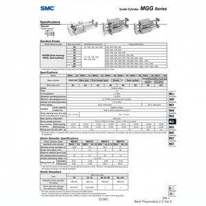 SMC Pneumatics Cilindro de guía de la MGGLB32-300-HN - Product Image 1