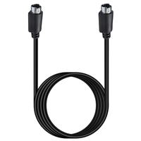 90-Grad-Winkel S-Video Mini-DIN 5-Pin Stecker auf Stecker Koaxialkabel mit PVC-Ummantelung AV-Stromkabel