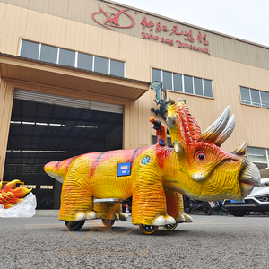 <span class=keywords><strong>Dino</strong></span> Park : Scooter électrique motorisé à monnayeur en forme de dinosaure pour enfants, idéal pour les parcs d'attractions - Product Image 1