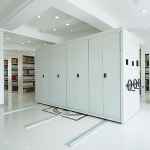 Modern Sliding Library Shelves Metal Compactor High Density Mobile <strong>Shelving</strong> System for Office School Use Large Capacity Steel - Product Image 5