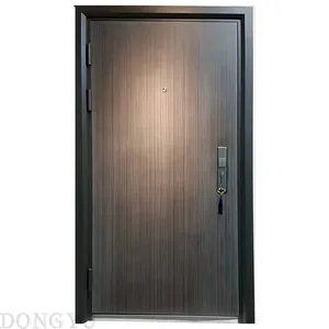 Modern security stainless steel door house villa wrought iron single anti-theft steel door