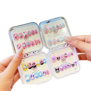 Nuevas pegatinas de uñas de dibujos animados estilo lindo para niños, uñas postizas en caja exquisita, material ABS para dedos, usables por celebridades - Product Image 6