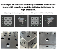 Nouvelle table de soudage 3D robuste D28 en acier Q355, banc de soudage modulaire flexible avec système de serrage et outils