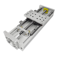 Table coulissante électrique à profil en aluminium avec guide linéaire à vis à billes de précision, roulement de moteur, capacité de charge 150 kg/75 kg