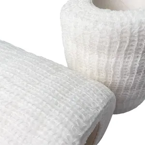 Hot Sale Kunden spezifische atmungsaktive medizinische PBT Gaze selbst klebende Bandage in Rolle