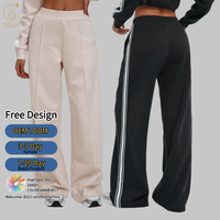 Pantalon de cyclisme personnalisé pour femme, ample, respirant, color block, décontracté, avec poches, pour la course à pied
