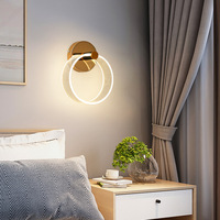 Applique Murale LED Encastrée Moderne Minimaliste et Confortable avec Abat-jour Créatif en Aluminium et Acrylique, Intensité Réglable, pour Chambre, Salon, Salle à Manger, Bureau