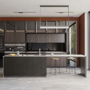 Meuble de cuisine compact SANTOPOVA, design moderne, importé, avec tiroir coulissant, meuble de cuisine - Product Image 2