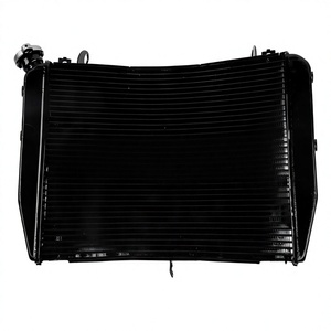 Radiador de Alto Rendimiento para Motocicleta, Tanque de Agua para <span class=keywords><strong>Yamaha</strong></span> YZF1000 R1 YZF-R1 2009 2010 2011 2012 2013 2014, Aluminio Negro - Product Image 1