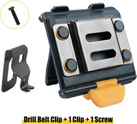 MELOTOUGH, Porte-mètre ruban, Clip de ceinture pour outils, Porte-mètre, Étui pour perceuse, Clip de ceinture pour mètre ruban