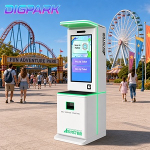 Distributeur automatique de billets avec scanner facial, écran tactile et paiement par carte et espèces pour le contrôle d'accès aux parcs d'attractions - Product Image 5
