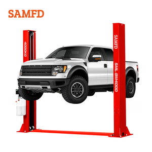 ลิฟท์ยกรถ SAMFD 12000 ปอนด์ 4 ตัน แบบไฮดรอลิกสำหรับโรงรถ ลิฟท์ยกรถแบบสองเสา ปลดล็อคด้วยมือ แบบอัตโนมัติ - Product Image 2