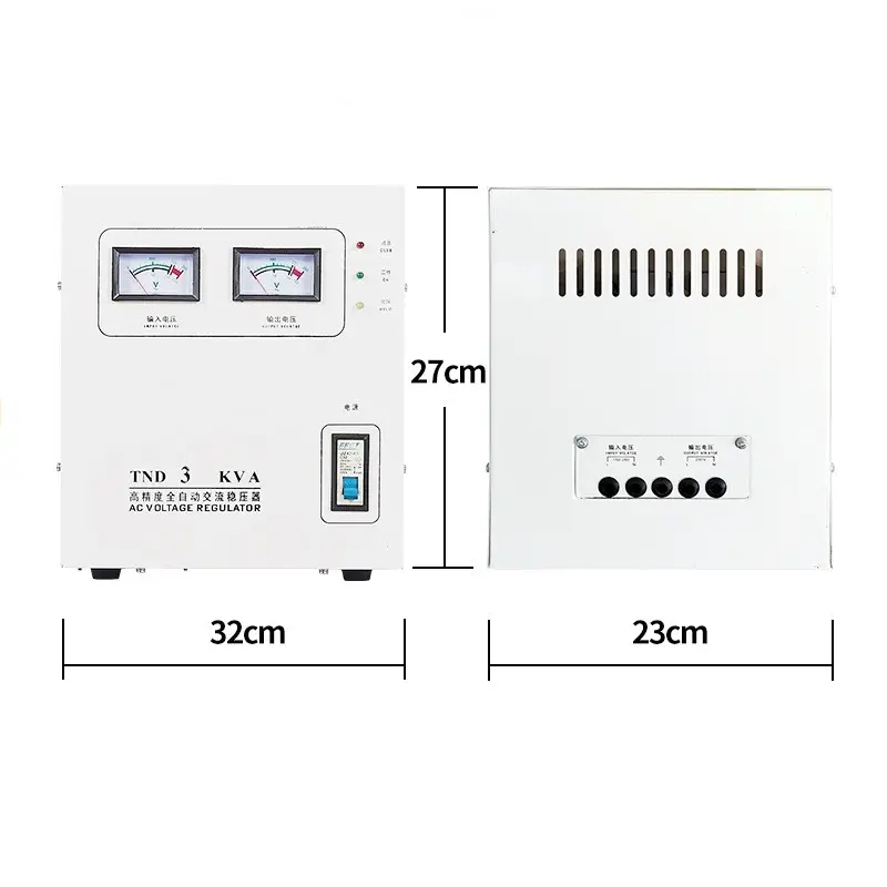 Salida de voltaje estabilizado 220V Monofásico 3KVA 5KVA 10KVA 15KVA 20KVA 30KVA 40KVA 50KVA 60KVA SVC Estabilizador de voltaje automático