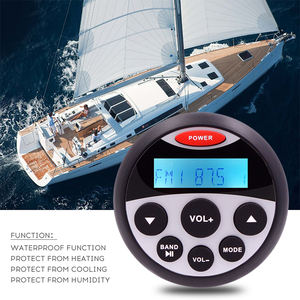 <span class=keywords><strong>Marine</strong></span> — Radio Audio stéréo BT étanche, haut-parleurs étanches 4 pouces, avec <span class=keywords><strong>antenne</strong></span> <span class=keywords><strong>FM</strong></span> AM, pour ATV, SPA, voiturette de Golf, moto, bateau - Product Image 2