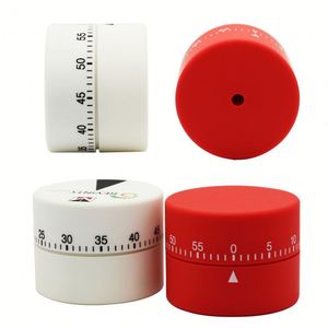 Minuteur de cuisine mécanique en plastique rond avec logo personnalisé imprimé à l'écran, compte à rebours de 60 minutes, rappel de compte à rebours avec pointeur - Product Image 3