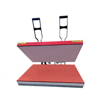 Nouvelle presse à chaud manuelle grand format 60x80 pour l'impression de vêtements et de t-shirts, 110/220V, garantie 1 an