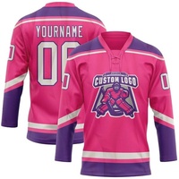 Maillot d'entraînement de hockey sur glace unisexe à design populaire Vêtements de sport en polyester imprimés de l'équipe OEM Vêtements de hockey sur glace du Canada international