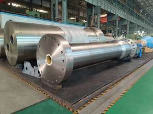 Luoyang Yujie personnalisé robuste grande bride en acier forgé et arbre principal de rouleau étagé - Product Image 5