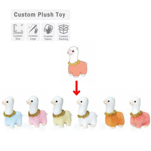 Nuovo giocattolo di peluche di Alpaca simulato personalizzato farcito con animali colorati peluche regalo per bambini peluche Alpaca - Product Image 1