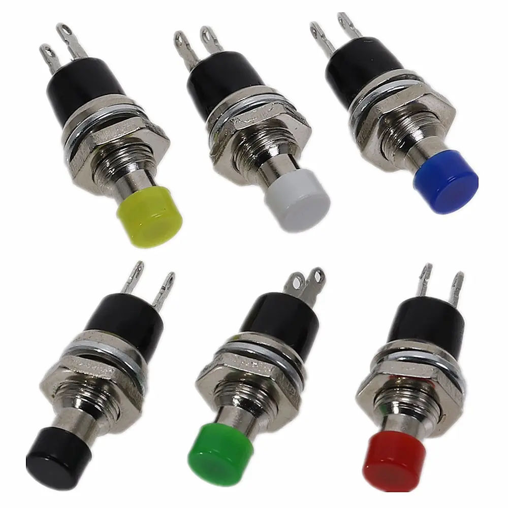 PBS-110 7MM Momentary Push Button Switch Press Reset Switch Momentary ON OFF Push Button Micro Switch Normally Open NO