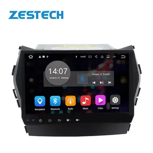 ZEST-radio con gps para coche, radio con reproductor dvd, android, pantalla táctil de 9 pulgadas, navegador, estéreo, para Hyundai IX45, Santa fe, 2013, 2014