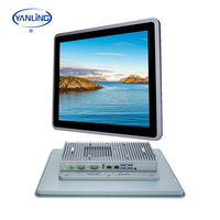 Computadora Industrial de Panel Táctil Capacitivo de 15 Pulgadas, IP65, Sin Ventilador, Intel I3-10110U, 2 Gigabit LAN, RS232/485, Watchdog, para Logística