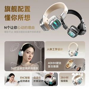 Écouteurs sans fil Bluetooth Lenovo LS117, style rétro, suppression du bruit, son de haute qualité pour le sport et les étudiants - Product Image 4