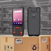 Escáner de Códigos de Barras 1D/2D Portátil con Android 12, 4G, NFC, GSM, Terminal de Datos para Inventario, PDA Resistente, en Stock