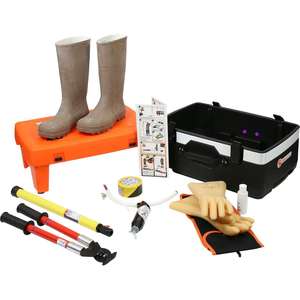 KS TOOLS Juego de rescate móvil para máx. 36 kV, 10 piezas - Product Image 4