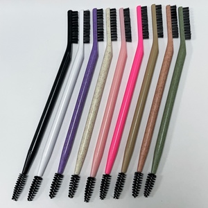 Pincel Doble para <span class=keywords><strong>Cejas</strong></span> y Rímel al por Mayor, con Mango de Plástico en Colores Blanco, Rosa y Negro, para Uso en <span class=keywords><strong>Cejas</strong></span> - Product Image 6