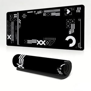 Tapis de souris XXL pour jeux, tapis de bureau à thème claviers mécaniques, tapis de clavier étendu <span class=keywords><strong>avec</strong></span> bords cousus, tapis de jeu imperméable - Product Image 2