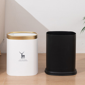 Cubo de basura rectangular Feida Sanhe de 12L para interiores, para el hogar, sala de estar, cocina, dormitorio, baño - Product Image 3