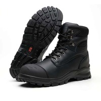 Bottes de travail imperméables ZGL621 - Bottes de sécurité à embout d'acier avec fermeture éclair pour une utilisation pratique, bottes de travail de sécurité de haute qualité résistantes aux produits chimiques