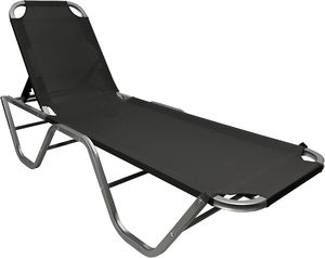 Chaise longue <span class=keywords><strong>de</strong></span> piscine réglable et inclinable avec tissu Teslin pour le bord <span class=keywords><strong>de</strong></span> la piscine, la plage, la cour et le <span class=keywords><strong>jardin</strong></span> - Product Image 1
