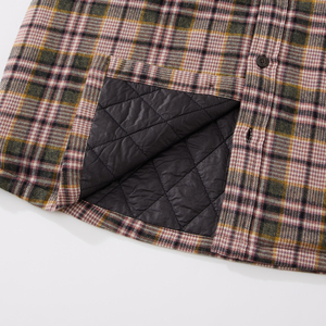Chaqueta de Franela de Invierno para Hombre de Marca Privada Personalizada, 100% Algodón, Cortavientos, Gruesa, Informal Elegante, Acolchada - Product Image 6