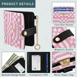 Ladies RFID Blocking PU Leather Clutch Wallet with Magnetic Closure and Zipper Coin <b>Purse</b> Handbag - Product Image 4