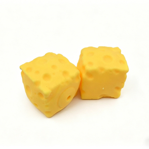 Nouveau jouet anti-stress en forme de bloc de fromage avec boule souple extensible et compressible pour soulager l'anxiété, jouet modèle alimentaire réaliste - Product Image 4