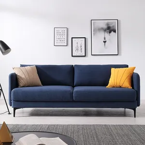 Nordic design moderno 2 posti semplicità soggiorno divano in tessuto di cotone