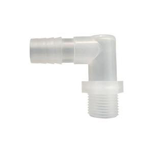 Conector de manguera de plástico transparente con rosca macho de 1/2 pulgada para acuario, accesorio para salida de agua - Product Image 1