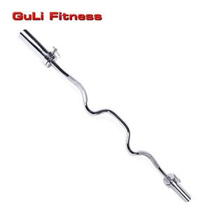 <span class=keywords><strong>Barre</strong></span> de musculation incurvée Guli Fitness 47 pouces en acier chromé, <span class=keywords><strong>barre</strong></span> olympique Super <span class=keywords><strong>EZ</strong></span> pour triceps avec colliers à ressort de 50 mm - Product Image 3