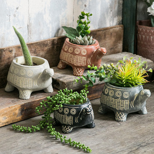 Soporte de maceta de cemento con forma de Animal de alta calidad, animales grandes y pequeños, hogar, jardín, maceta decorativa para plantas al aire libre, Kit para uso en el jardín - Product Image 2