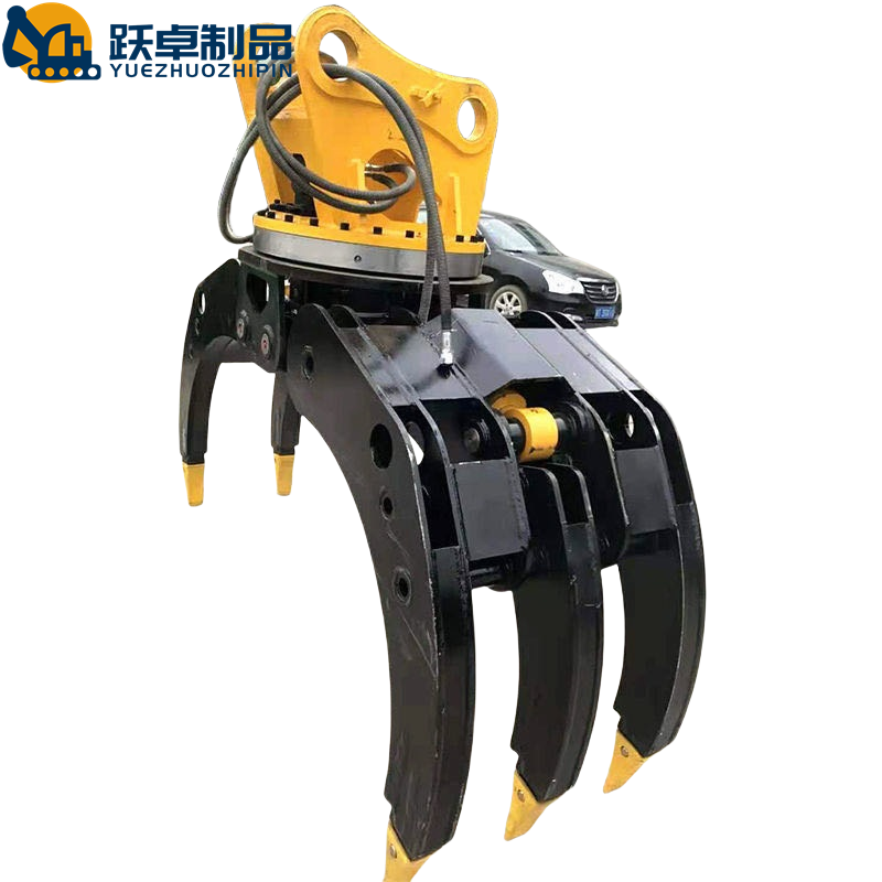 Excavator Hydraulic Grapple Popular Customized 360° Rotating Wood Scrap Stone Timber Grapples