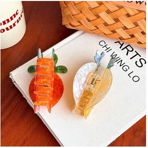 Pinzas de Pelo Coreanas, Accesorios para el Cabello, Pinza de Pelo Acrílica con Diseño de Frutas y Verduras, Fresa - Product Image 5