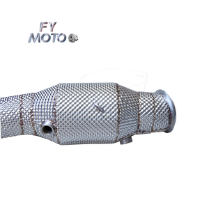 Pour ALFA Romeo Giulia 2.9T tuyau de descente d'échappement avec bouclier thermique - Product Image 4