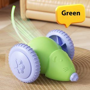 Interaktives Smart <span class=keywords><strong>Laser</strong></span> Idle Mouse Spielzeug für Katzen Automatische Richtungs änderung und unerwartetes Zickzack Motion Plastic Pet Toy - Product Image 2