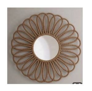 Meilleure vente Miroir mural décoratif pour la maison, la salle de bain, la chambre à coucher, le salon, design de décoration murale, miroir de salle de bain en métal doré, miroir mural - Product Image 1