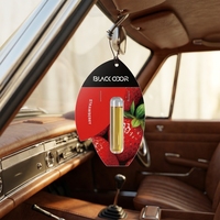 Diffuseur d'arômes en papier à la fraise pour voiture, désodorisant longue durée parfumé aux huiles essentielles, éliminateur d'odeurs, aromathérapie