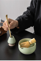Ensemble de bols à thé en céramique de luxe BaiBen Li, kit de démarrage au matcha d'inspiration japonaise, porcelaine, outil traditionnel pour la cérémonie du thé et du café