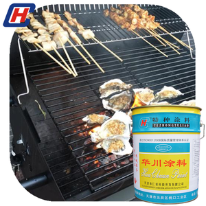 600 gradi Silicio Organico Asciugatura Ad Aria Ad Alta Temperatura <span class=keywords><strong>Resistente</strong></span> <span class=keywords><strong>Al</strong></span> <span class=keywords><strong>Calore</strong></span> <span class=keywords><strong>Vernice</strong></span> Per BARBECUE Griglia di Colore Nero - Product Image 2